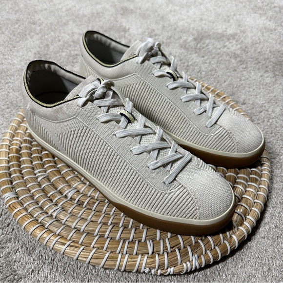 Rothy’s Women’s Lace Up Knit Sneakers Shoes Washable Casual in Vanilla Ivory 10 - Picture 1 of 13